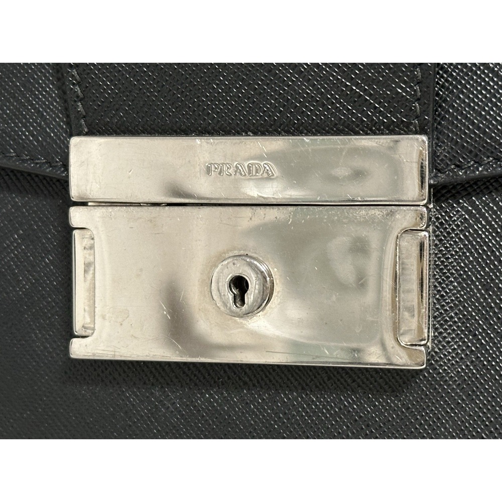 Prada, Black Leather‎ Briefcase/Document Bag - Picture 2 of 14
